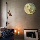Round Yin and Yang Metal Plate Tin Sign Poster Plate Wall Home Decor Iron Paint