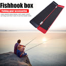 Fishing Rig Hook Tackle Box Fish Gear Storage Case (Black Red 450x90x30mm) Newly