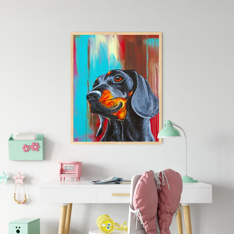 Animal Oil Paint By Numbers Kit DIY Acrylic Painting on Canvas Frameless Draw