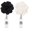 Stationery Lanyards Key Ring Badges Holder Rose Shape Badge Reel For 2PCS