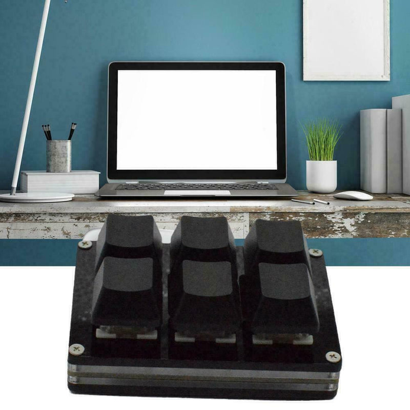 6 Keys Blacks Keypad Mini Keyboards Copy And Paste Shortcuts Custom B5I9