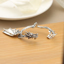 For Women Gothic Punk Style Ear Studs Dragon-Shaped Ear Clip Cuff Earrings