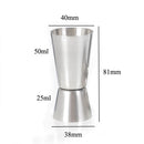 Shot Barware Stainless Steel Bar Tools Cocktail Mug Measure Cup Measure Jigger