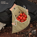 Outdoor Folding Fruits Vegetable Harvest Foraging Bag Picking Pouch (Khaki)
