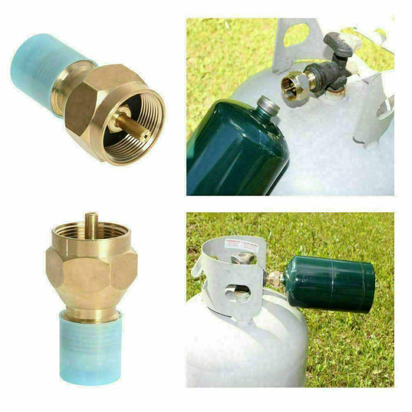 Propane Refill Adapter Lp Gas 1 Lb Cylinder Tank Coupler Brass Bottle C8A1