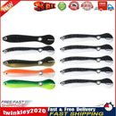10pcs 10cm 6g Loach Fishing Lures Artificial Soft Baits (White + Mixed) Newly