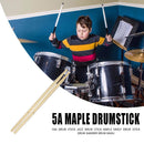 2pcs Maple Wooden Drum Sticks 5A Drumsticks Percussion Instruments Parts Newly