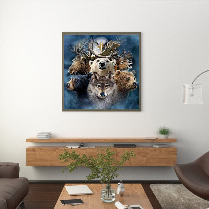 Oil Painting By Numbers Acrylic Handmade Animal World Digital Picture Art Decor