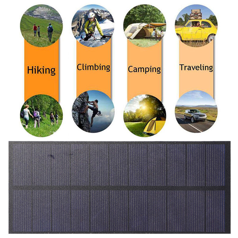 Portable 2.5W Solar Panel Charger Outdoor Mobile Phone Power Battery Charging