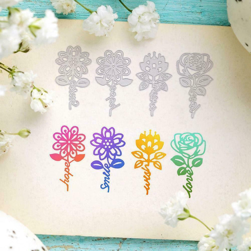 1xFlower Metal Cutting Dies Stencils Scrapbooking Embossing DIY Card Craft P4L4