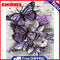 Purple Butterfly Oil Paint By Numbers Canvas Picture DIY Home Decoration Gift