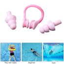 #A Silicone Swimming Earplugs + Nose Clip Waterproof Swimming Supplies Unisex