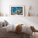 5D DIY Full Round Drill Diamond Painting Snow Abstract Home Decor Handmade Ar