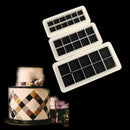 3Pcs Square Fondant Cookie Cutter Cake Chocolate Molds J1Y5 Decorating C0F3