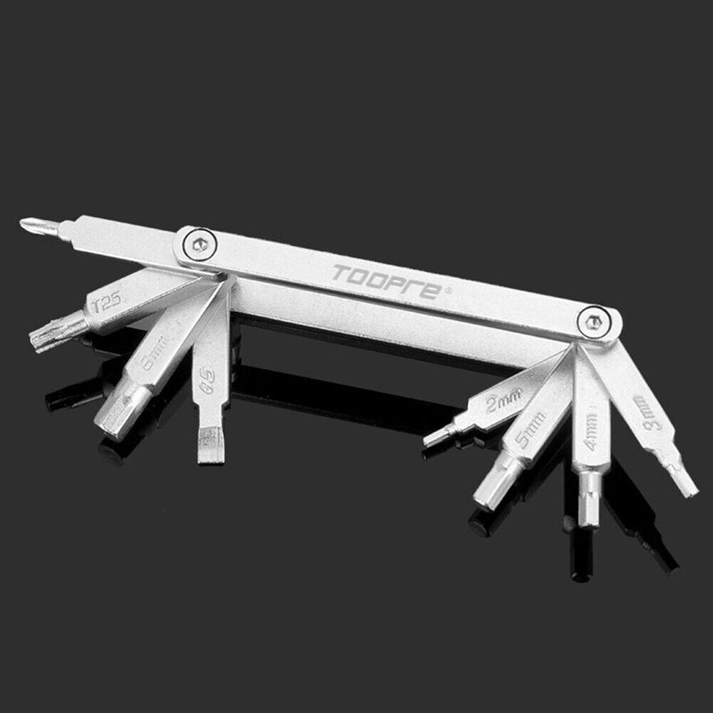 TOOPRE Bicycle Repair Tools Kit Portable Bike Repairing Wrench Screwdriver Set