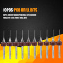10pcs Circuit Board PCB Drill Bits Tungsten Steel Twist Drill Bits (0.6mm) Newly