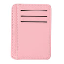 Women Wallets PU Leather Solid Fashion Short Multi-slot Card Purse (Pink)