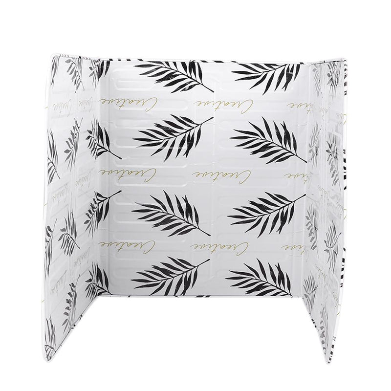 Aluminum Foil Wall Oil Splash Guard Gas Stove Oil Splatter Screen (White)