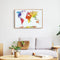 DIY Hand Painted World Map Canvas Oil Painting Kit Drawing By Numbers Ornamen