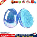 Women Egg Round Comb Anti Static Smoothing Hairdressing Brush (Dark Blue) Newly