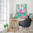 30x40cm 5D DIY Full Round Drill Diamond Painting Flamingo Animals Home Art Decor