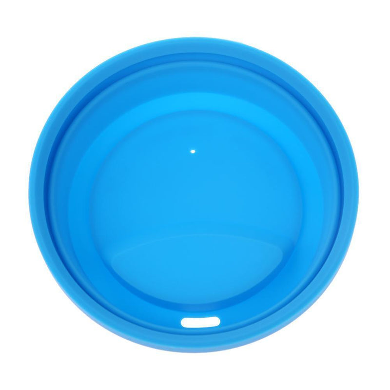 Silicone Cup Lid Reusable Anti-dust Leakproof Insulation Cup Cover (Blue)
