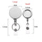 Stationery Metal Anti-Lost Clip Lanyards Badge Holder Key Ring Retractable