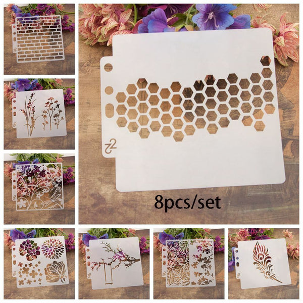 DIY Craft Embossing Scrapbooking Layering Stencils Painting template Flower