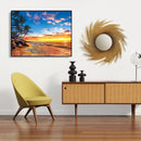 Painting By Numbers Kit DIY Beach Landscape Canvas Oil Art Picture Home Dec