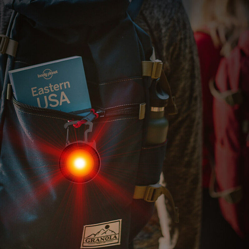 Camping Survival Bottle Opener Outdoor 5 Mode COB LED Mini Keychain Ta