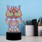 DIY Special Shaped Diamond Painting Owl LED Light Cross Stitch Embroidery L
