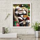 Full Embroidery Santa Claus Cross Stitch Kits 11CT Stamped DIY Canvas Craft Gift