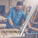 Woodworking Aluminum Slot Miter Track Jig Fixture for Router (White 300mm) Newly