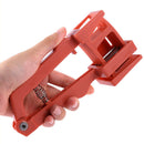 Garlic Press Ginger Cutter Manual Kitchen Grater Masher Grinder (Orange)