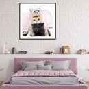 5D DIY Diamond Painting Embroidery Lovely Cats Cross Stitch Craft Needlework Set
