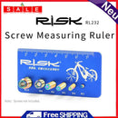 Aluminum screw measuring slider screw thread measuring ruler bicycle repair