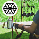 Steel Lamp Holder Bracket Table Shelf Rack Light Pole Tray Table Plate