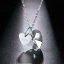 Mum Letter Heart Necklace Created Jewelry Pendant Mother's Birthday Gift M9O5
