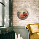 Round Metal Tin Sign Plaque Wall Car Posters Iron Painting for Bar (4) Newly