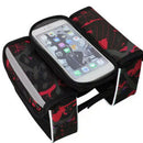 Bike Touch Screen Phone Bag Bicycle Top Tube Bag Riding Equipment (Red) Newly