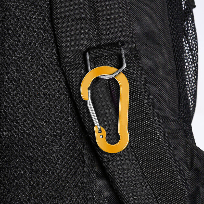 #A 6pcs Outdoor Camping Carabiner Aluminum Alloy Backpacking Hanging Buckle Tool