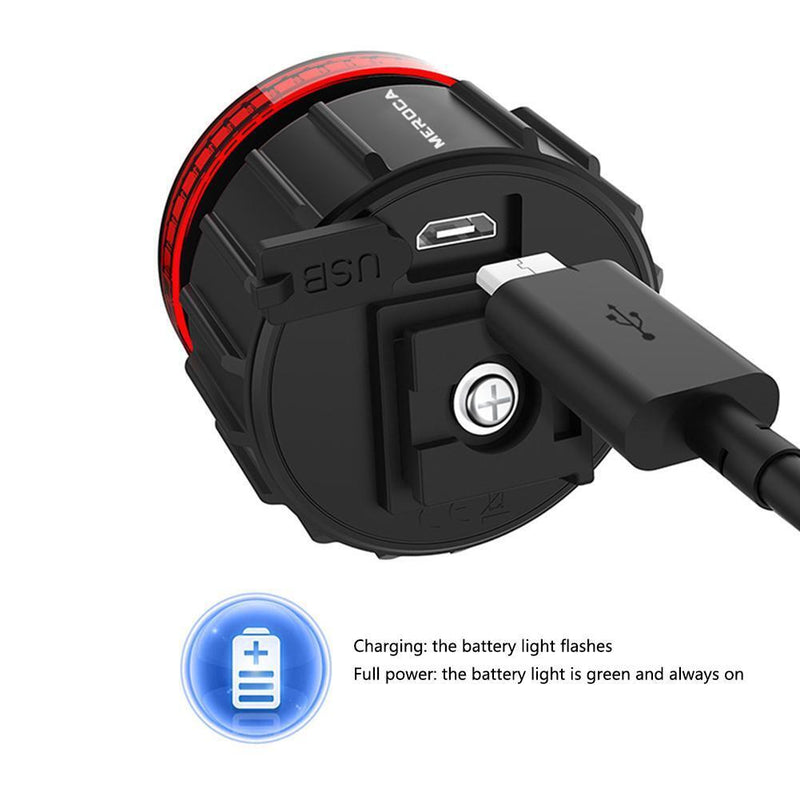 Bicycle Tail Lights USB Rechargeable Mountain Bike Taillight Cycling Accessories
