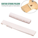 2pcs Portable 12 Strings Acoustic Guitar Saddle Nut Musical Instrument Part