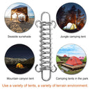 Outdoor Camping Tent Spring Wind Rope Buckle Fix Hook Buckles (White 1pc) Newly