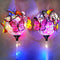 2pcs LED Luminous Butterfly Ball Solar Light Outdoor Garden Lawn Stakes Lamps