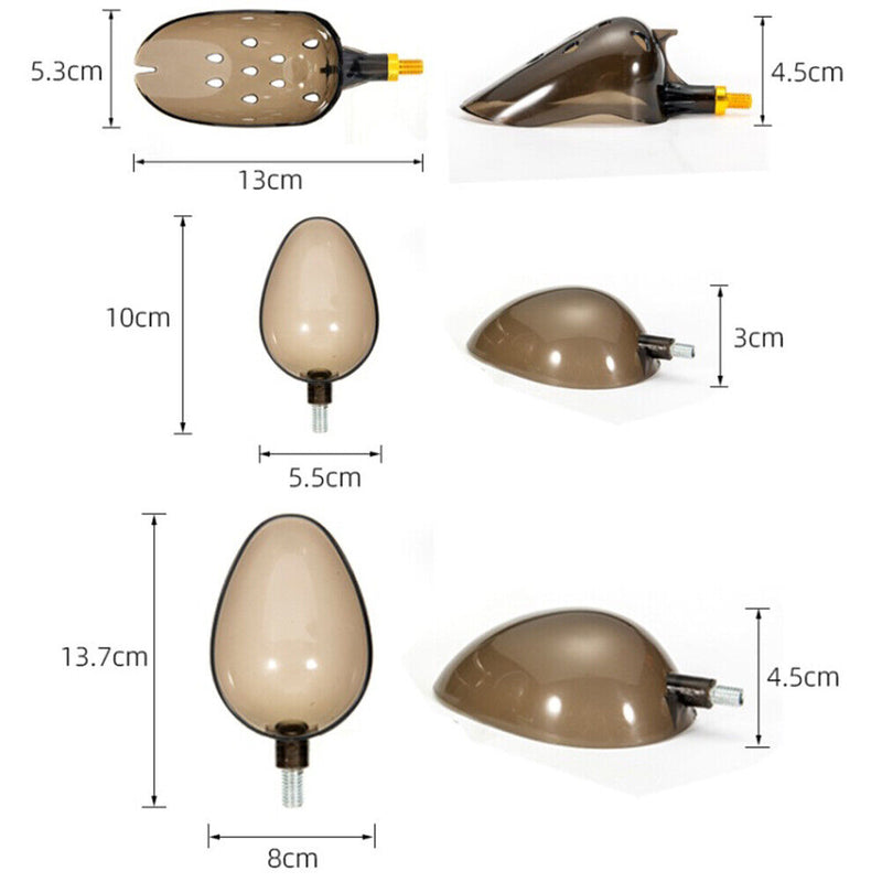 #A Retractable Fishing Bait Throwing Spoons with Blue Rod Fishing Tackle Accesso