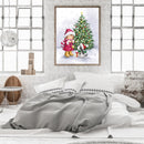 Christmas Girl Oil Paint By Numbers Kits Canvas Drawing DIY Coloring Picture Art
