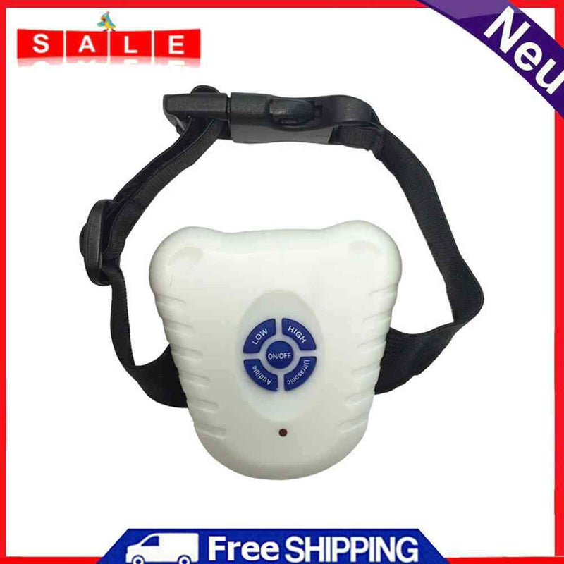 Waterproof Pet Anti Barking Device Ultrasonic Dogs Training Stop Barking Necklace