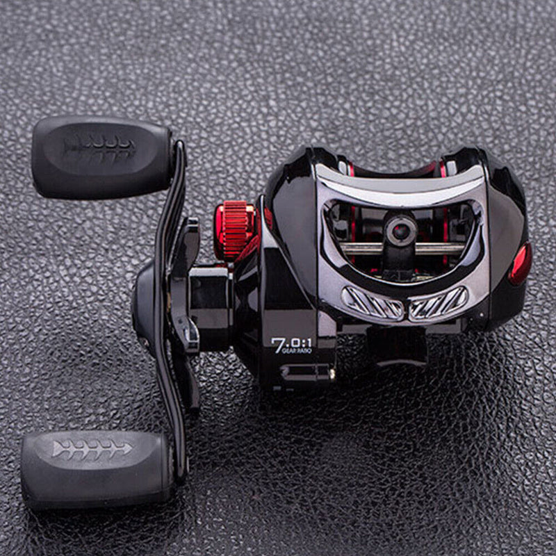 Baitcasting Fishing Reel 8kg Max Drag 7.0/1 Gear Ratio Cast Magnetic Brake