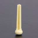 6-String Guitar Bridge Pins Saddle Nut Acoustic Cattle (Yellow) Newly